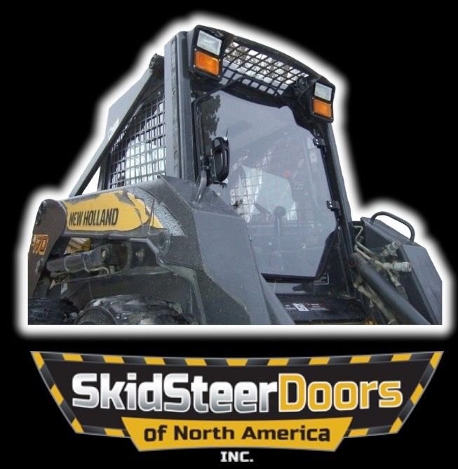 New Holland D Series Skid Steer Door - Complete With Handle, Locking Latch/Keys, Hinges, Weather Seal Gasket, &amp; All Nuts/Bolts/Washers
