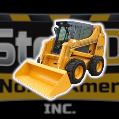 Case 75 to 95 XT Skid Steer Door - Complete With Handle, Locking Latch/Keys, Hinges, Weather Seal Gasket, &amp; All Nuts/Bolts/Washers