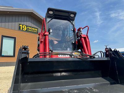 Takeuchi TL6R Skid Steer Door - Complete With Handle, Locking Latch/Keys, Hinges, Weather Seal Gasket, &amp; All Nuts/Bolts/Washers