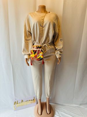 Onze size dames set beige