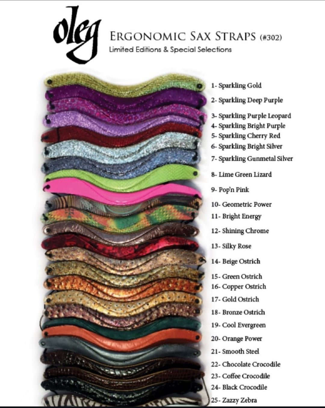 Oleg Showtime Ergonomic Sax Straps Oleg Showtime Ergonomic Sax Straps