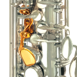 F-Fork Assembly for Selmer Mark VI Soprano, Enhancer Finish: Gold Finish (no additional cost)