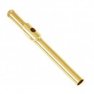 Oleg Double-Parabola Flute Headjoint, Solid 14K Gold