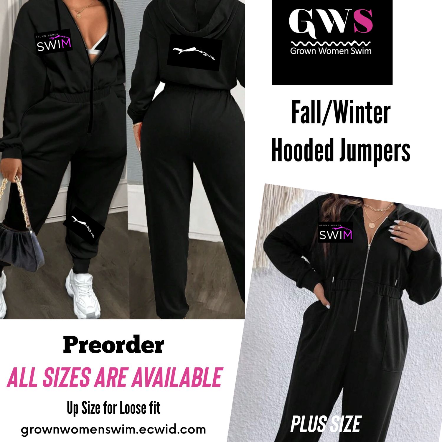 Hooded Jumper (Black)