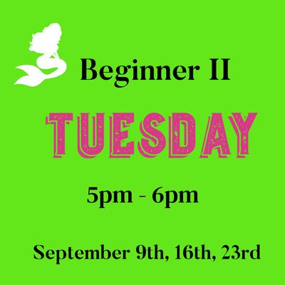Beginner II / Tuesday / September 9,16,23 5pm - 6pm (3weeks)