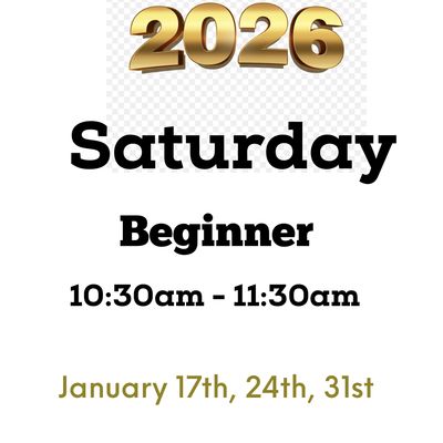 Beginner / Saturday/ January 17/24/31 10:30am -11:30am (3weeks)