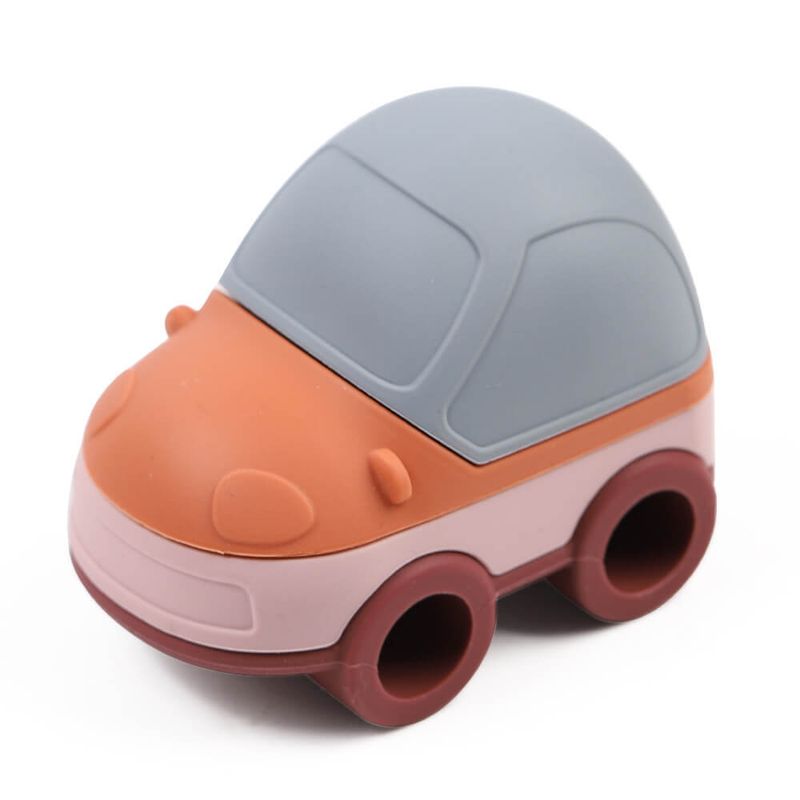 Zachte Siliconen Stapelauto - Donker