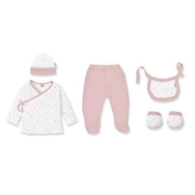 Baby Essentials Set - Roze (5-delig)