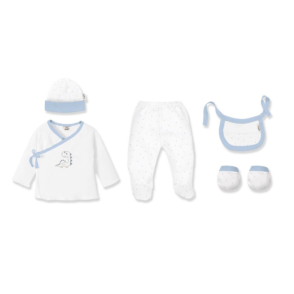 Baby Essentials Set - Blauw (5-delig)