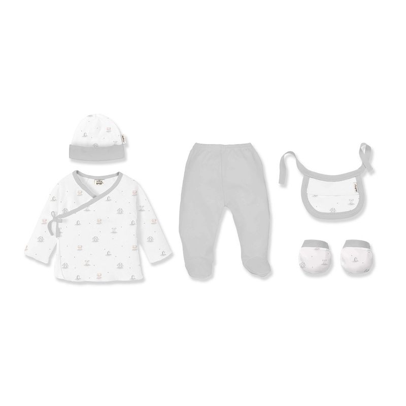Baby Essentials Set - Grijs (5-delig)