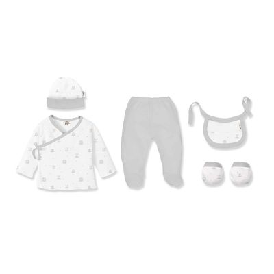 Baby Essentials Set - Grijs (5-delig)