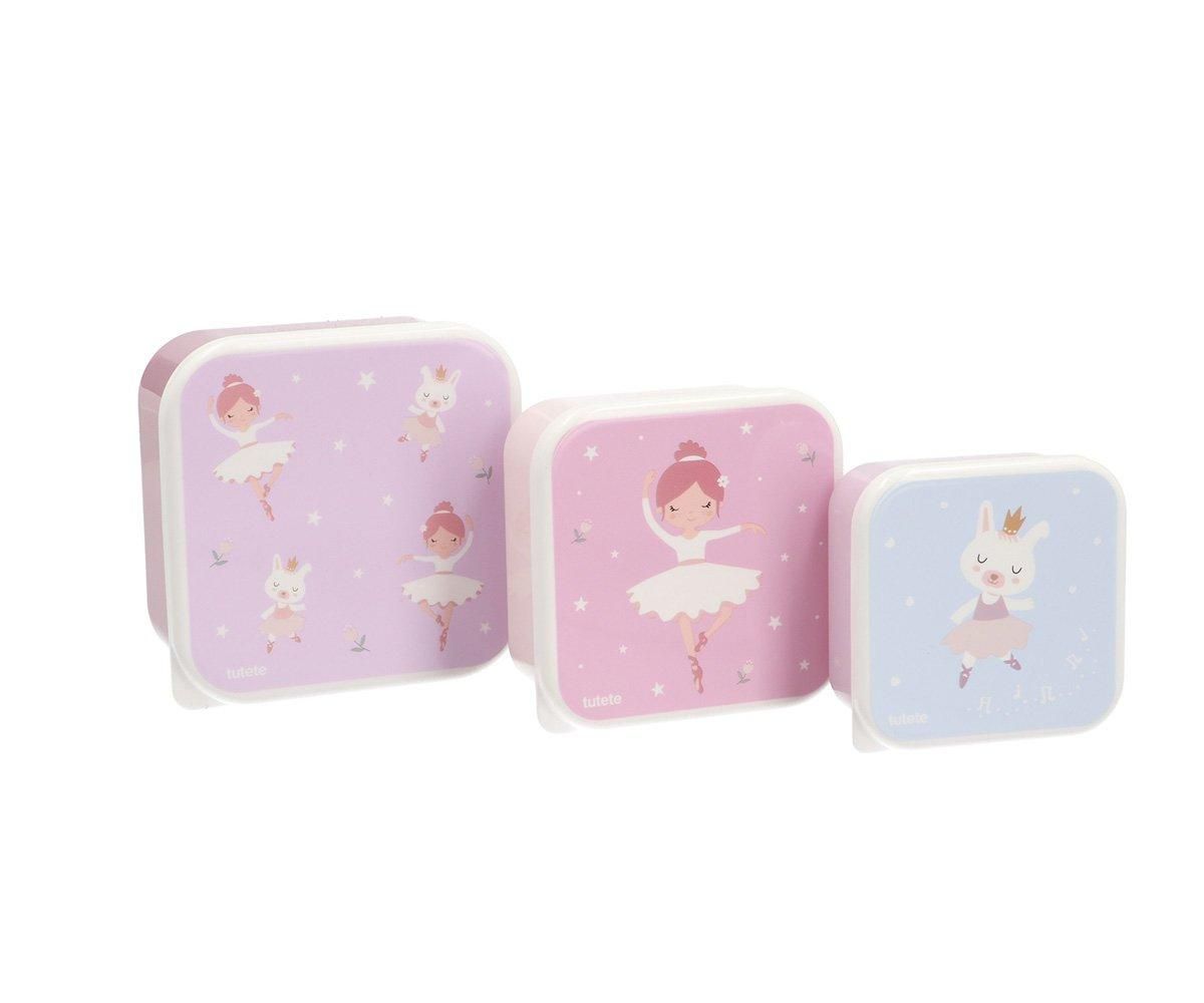 Set van 3 Lunchboxen - Ballerina
