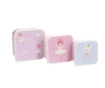 Set van 3 Lunchboxen - Ballerina
