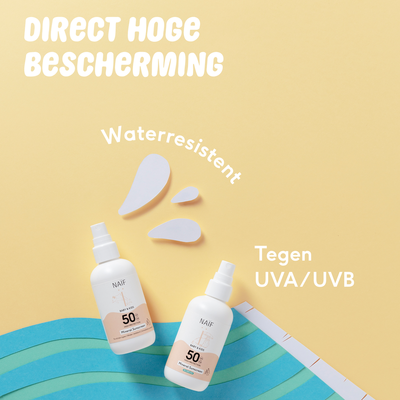 Naïf | Minerale Zonnebrandspray 0% parfum voor Baby &amp; Kids Factor 50 100ML