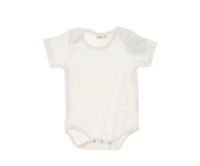 Body baby Leaves White - 6M Gepersonaliseerd