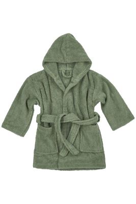 Meyco Baby | Uni badjas - badstof - forest green - 86/92