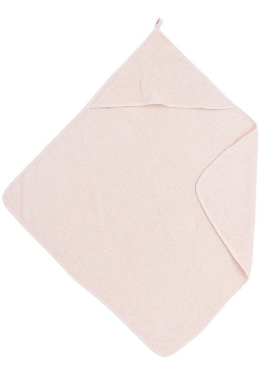 Meyco Baby | Uni badcape - badstof - soft pink - 75x75cm