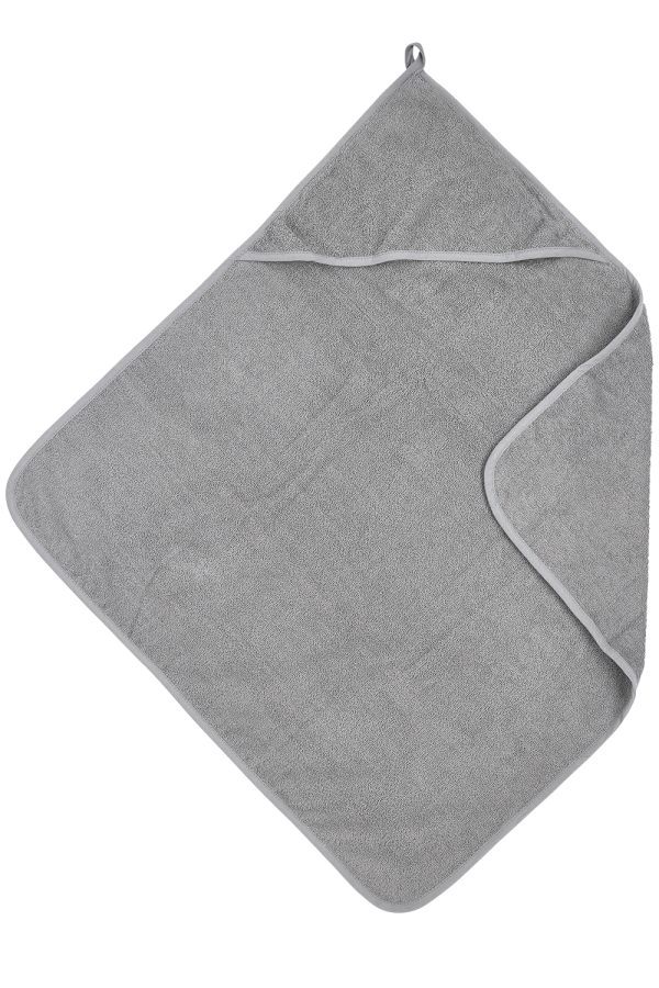 Meyco Baby | Uni badcape - badstof - grey - 75x75cm