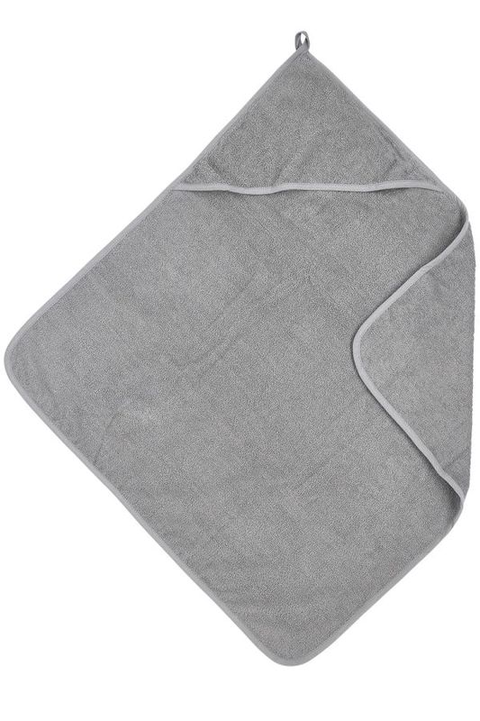 Meyco Baby | Uni badcape - badstof - grey - 75x75cm