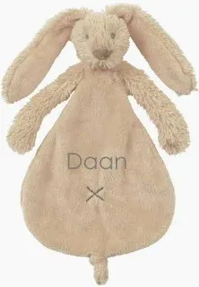 Happy Horse | Knuffeldoekje Rabbit Richie Beige Gepersonaliseerd