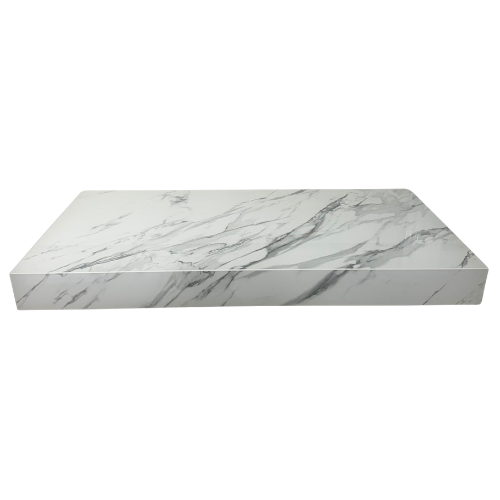 ENCIMERA PORCELANICA SUSPENDIDA CALACATTA BRILLO Und.Lim.