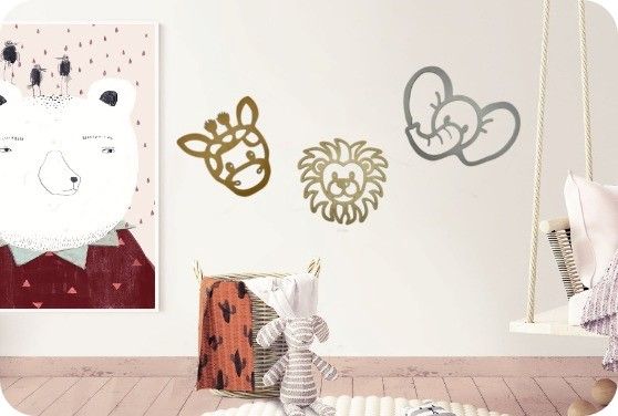 Wanddeko Safari für's Kinderzimmer