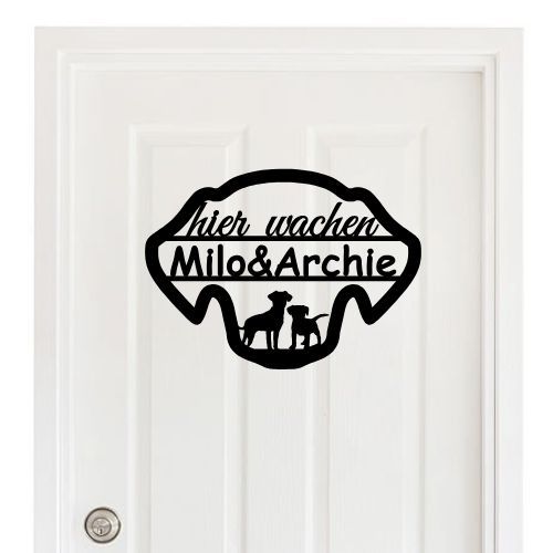 Türschild Hund, personalisiert