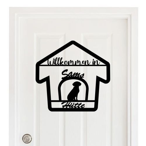 Türschild Hund, personalisiert