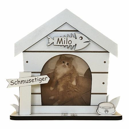 Personalisierter Bilderrahmen Katze