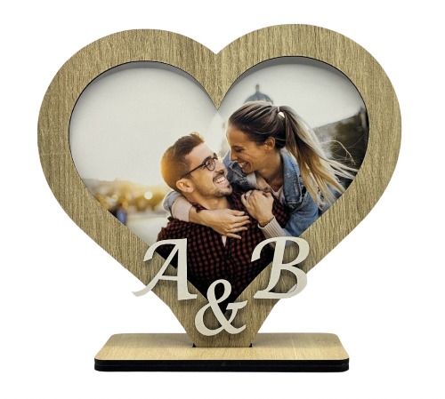 Personalisierter Bilderrahmen Herz