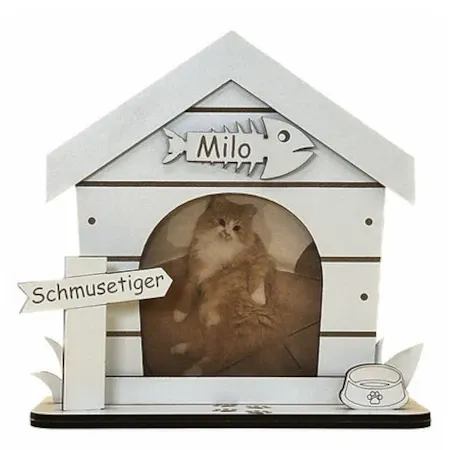 Personalisierter Bilderrahmen Katze
