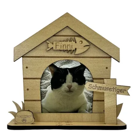 Personalisierter Bilderrahmen Katze