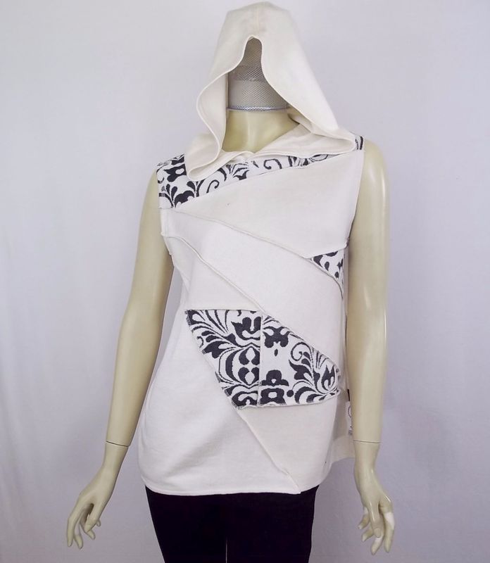 B&amp;W Star Sleeveless Hoodie