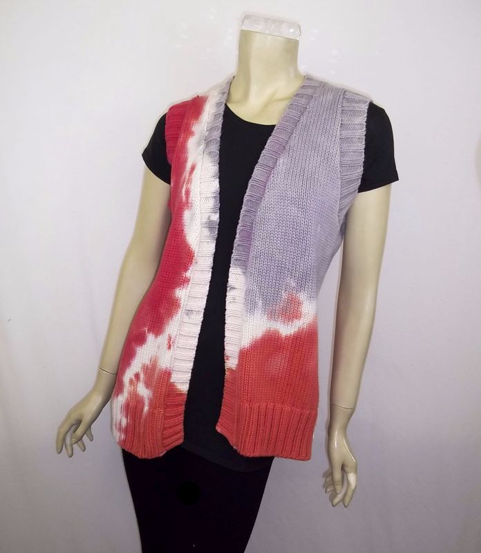 Cardigan sleeveless tunic