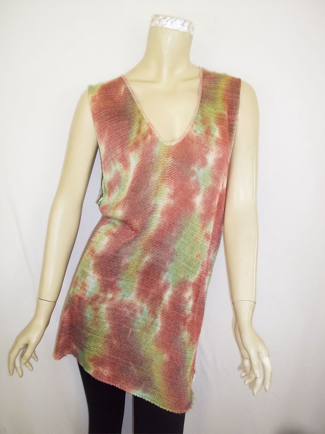 Sleeveless tunic cotton/rayon