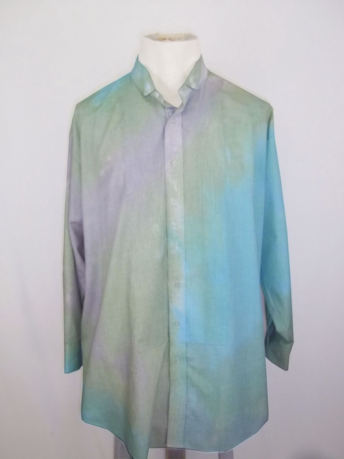 Unisex Over-Dye Tuxedo Shirt, Size: XL