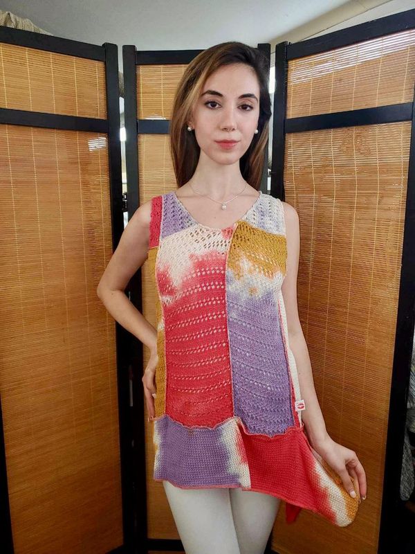 Fresh Fruit Sky-Dye Sleeveless Shirt in Summertime Afternoon