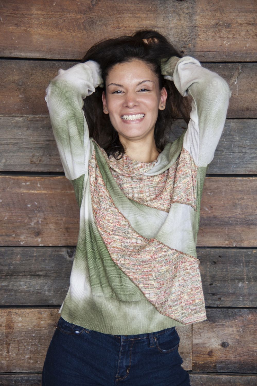 Petal Collar Star Sweater