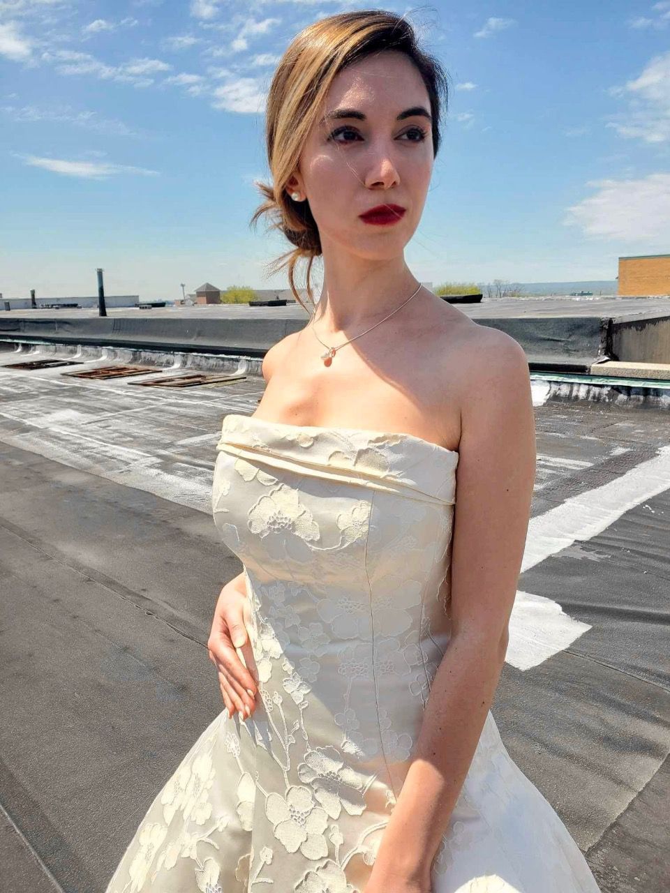 Fresh Fruit Sky-Dye Floral Wedding Dress in Pure Summer Love