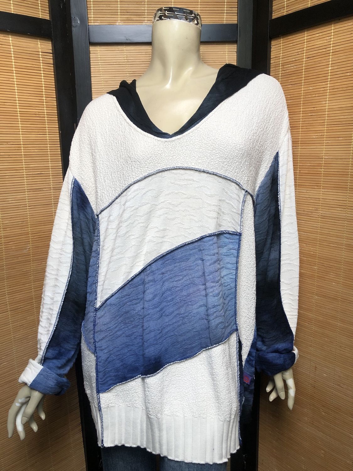 Fresh Fruit Sky-Dye Long Long-Sleeved Crew-Necked Pullover in Midnight Sunrise Spring