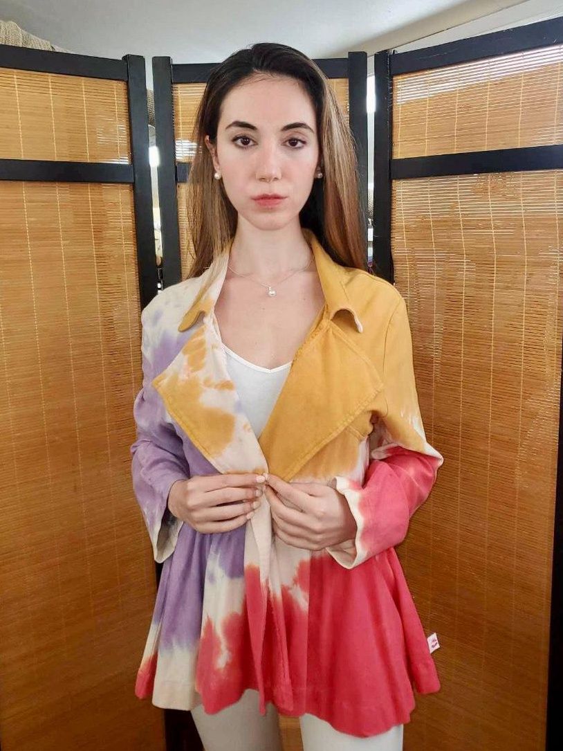 Fresh Fruit Sky-Dye Cardigan in Summertime Sublime