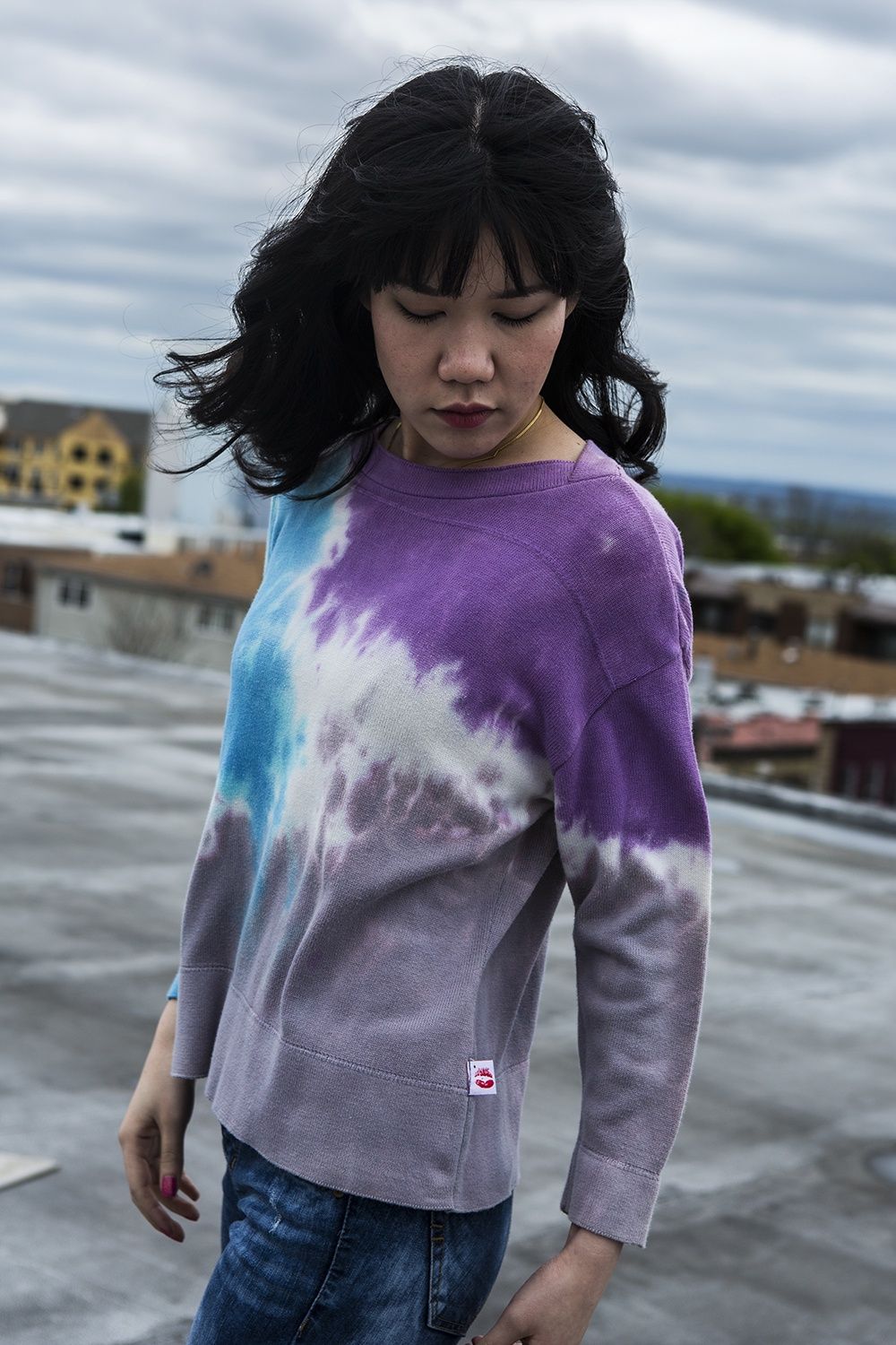 Royal 3-Color Sky-Dye Sweatshirt
