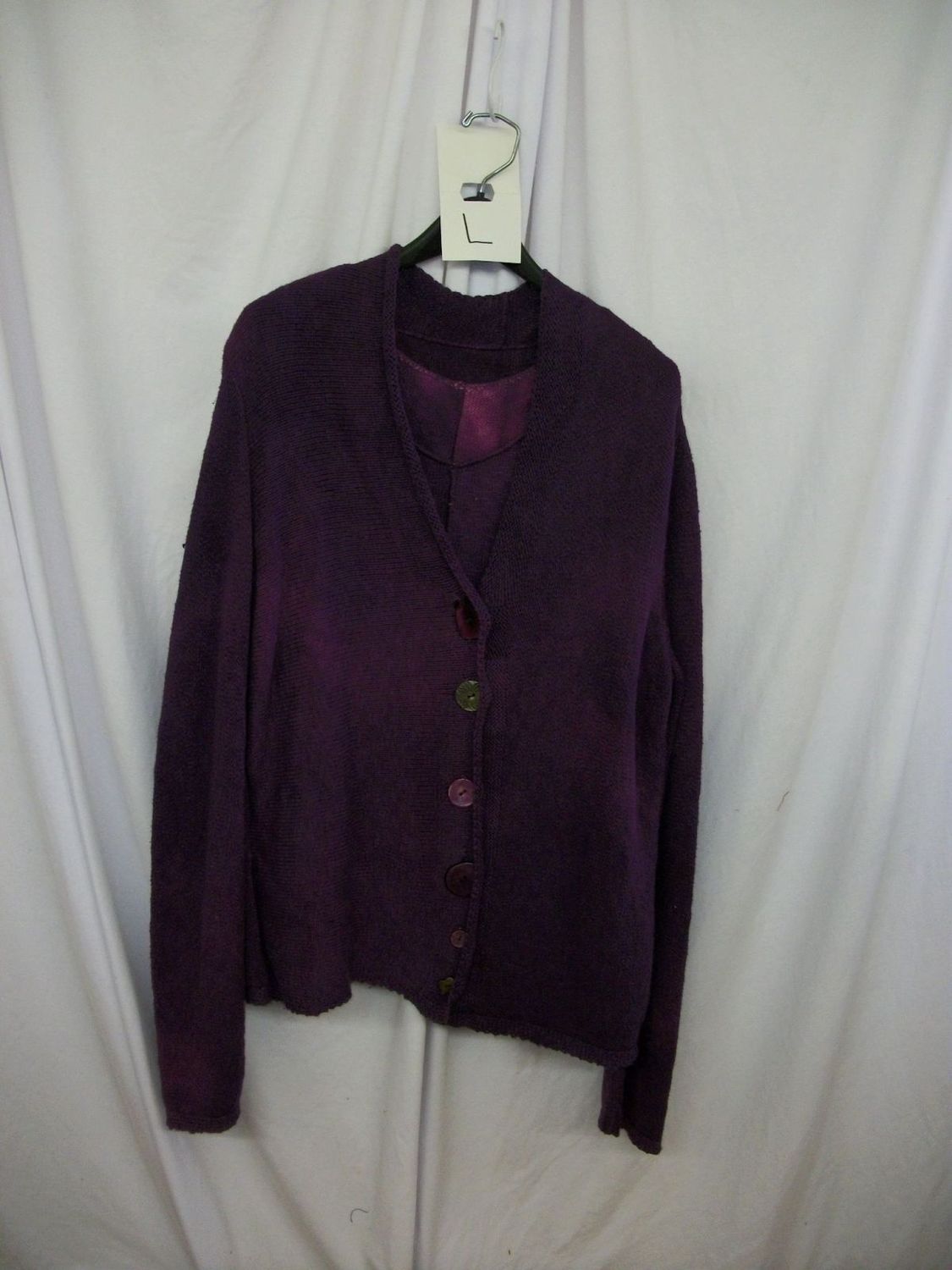 Bejeweled Mid Sky-Dye Long-Sleeved Cardigan in Falling Autumn Leaves