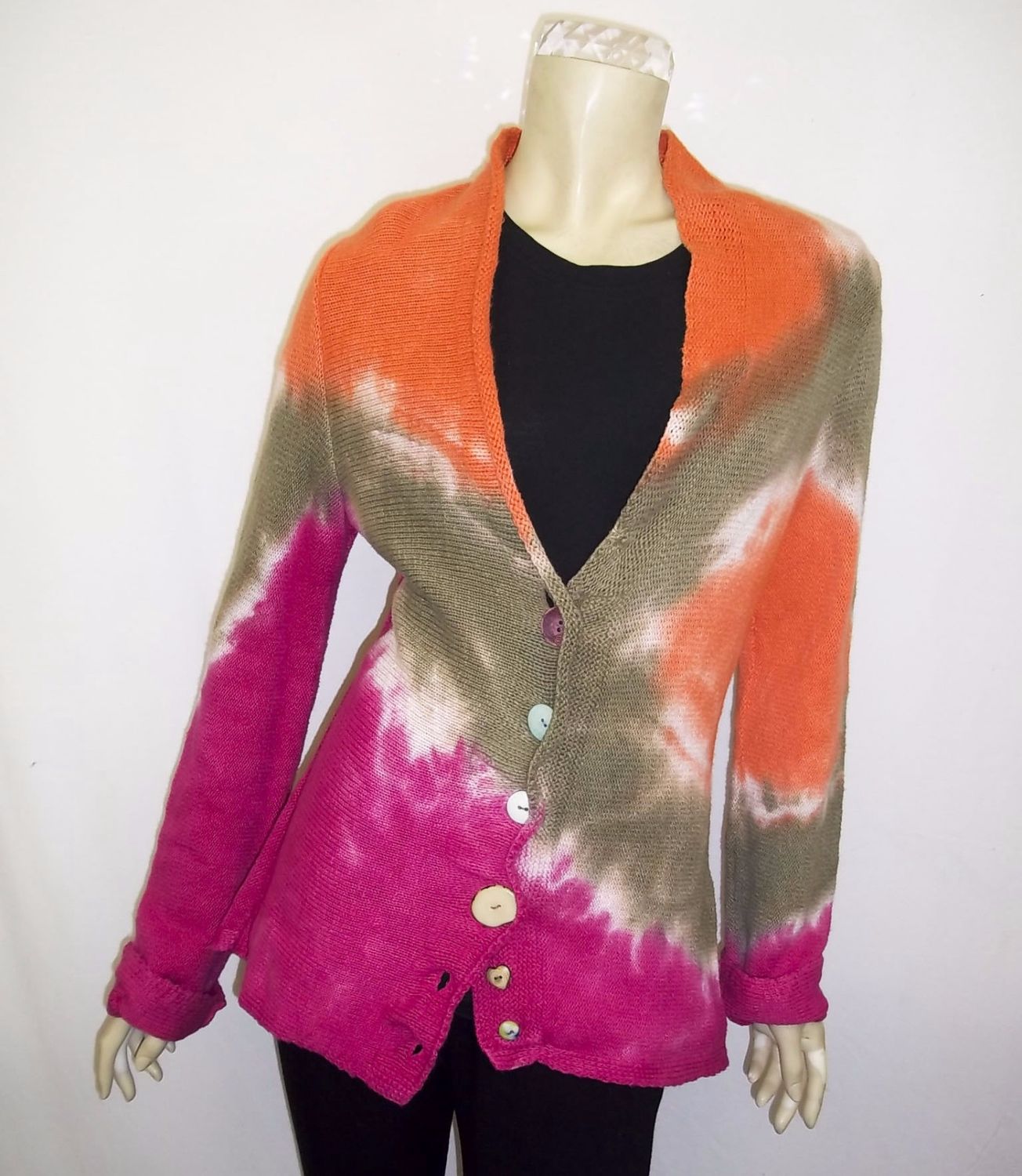 Cardigan lt wgt thin l/s, Size: S