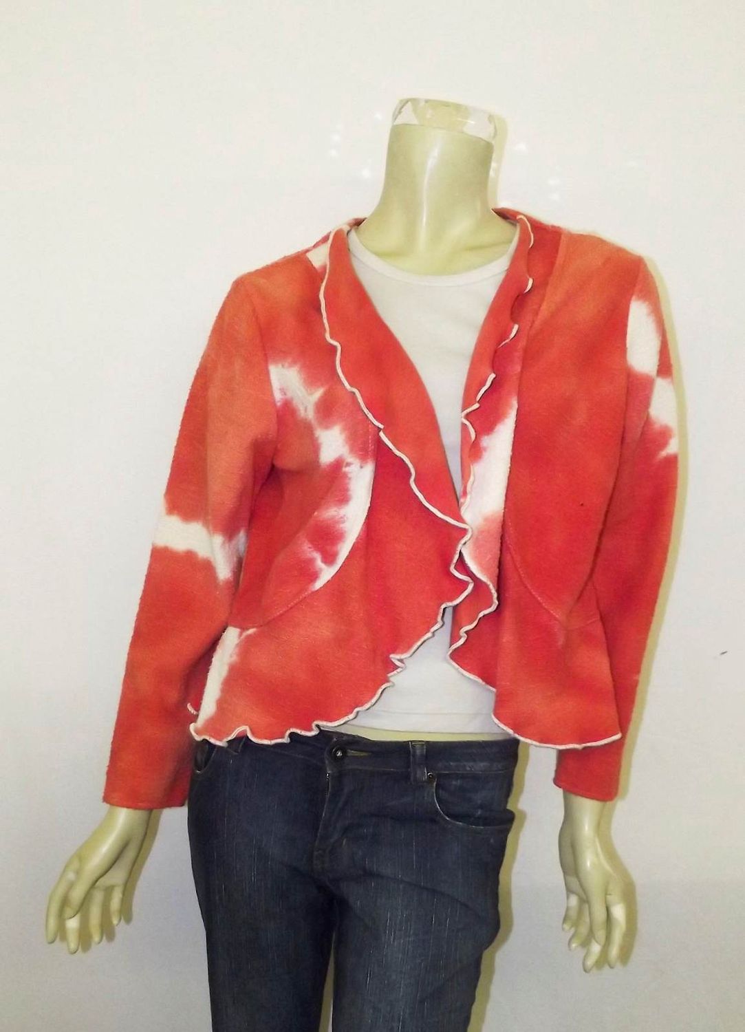 Fresh Fruit Sky-Dye Short Cardigan in Ornate Autumn Spring