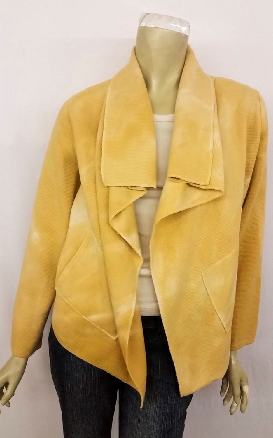 Fresh Fruit Sky-Dye Mid Cardigan in Yellow Marchtide Sunrise