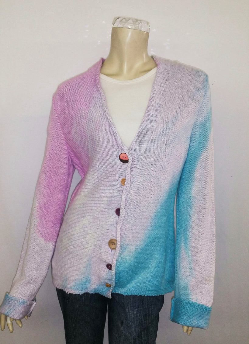 Fresh Fruit Sky-Dye Mid Cardigan in Beautiful Candy Love