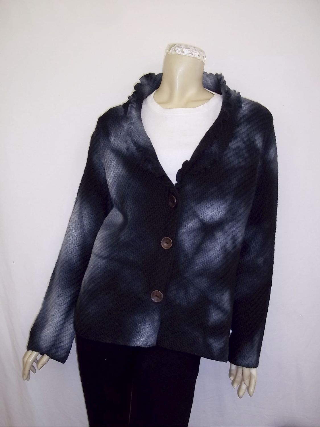 Cardigan ruffled