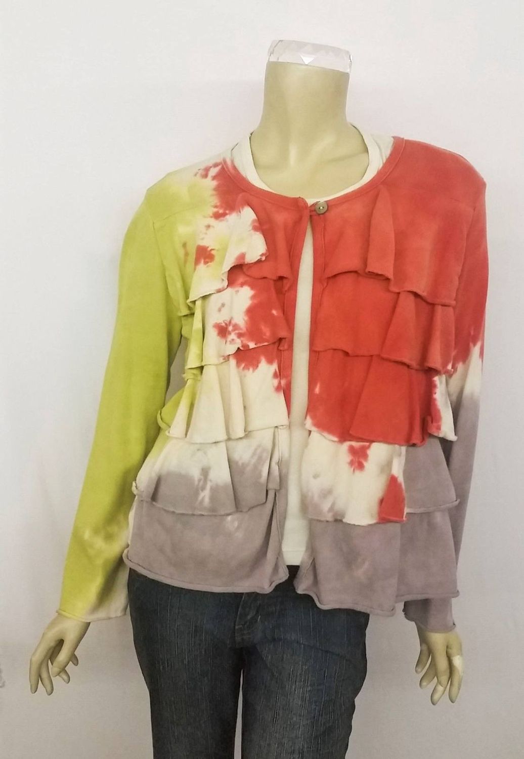 Fresh Fruit Sky-Dye Short Cardigan in Seafoam Spring Love