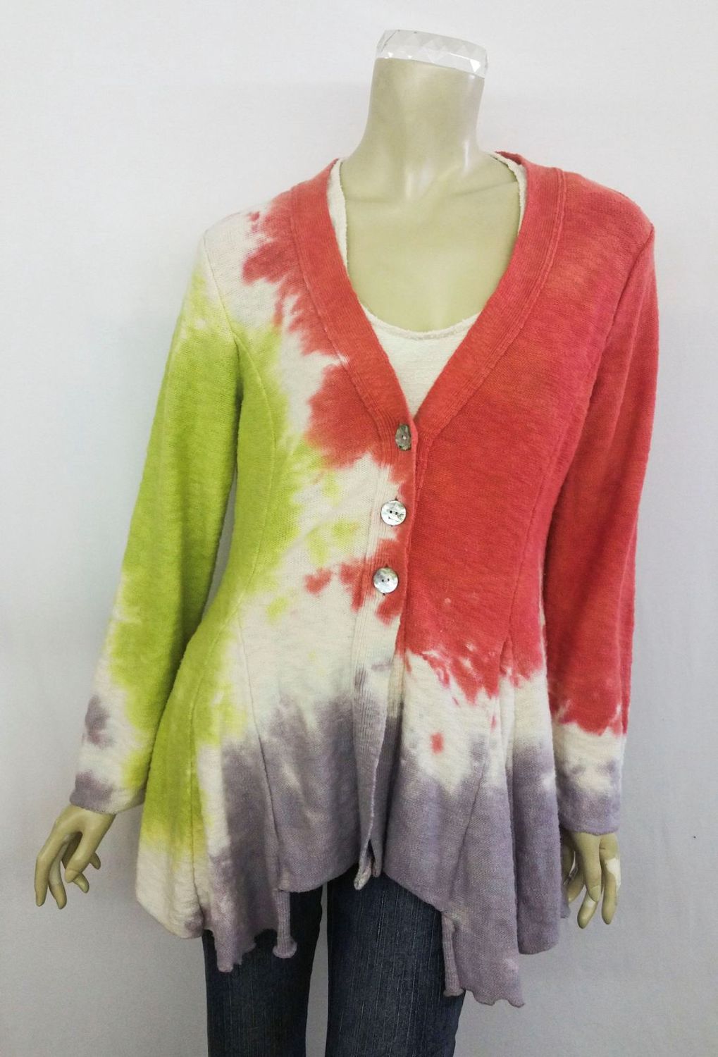 Fresh Fruit Sky-Dye Long Cardigan in Warm Afternoon
